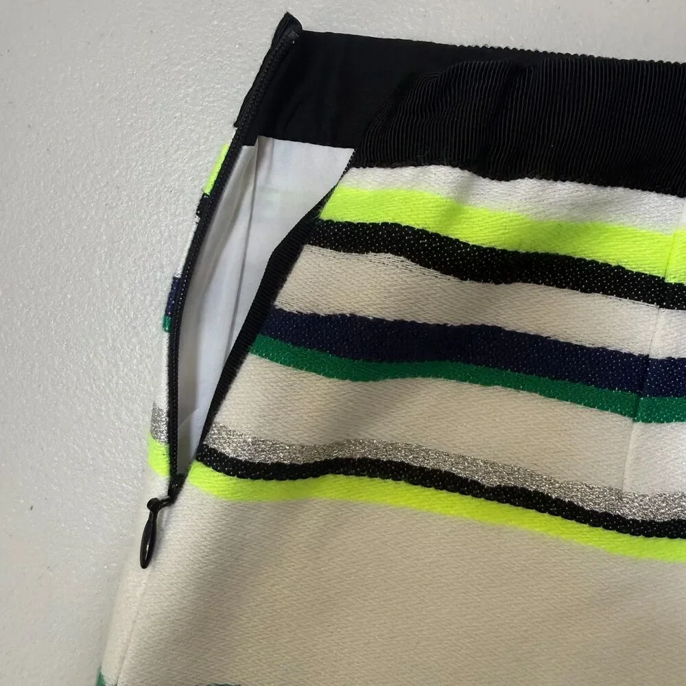 Milly Minis Couture Stripe Mini Skirt Size 10 NWT